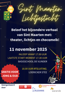poster voor de sint maarten lichtjestocht